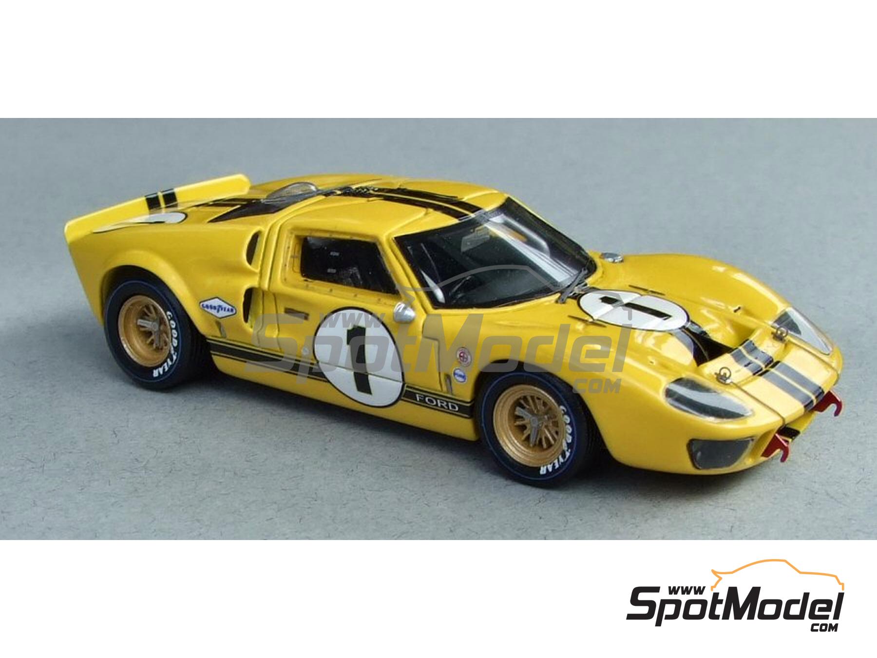 Ford GT40 MK II Shelby American - Holman & Moody Team - 24 Hours of Daytona  1967. Car scale model kit in 1/43 scale manufactured by Marsh Models (ref.